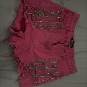 Pink Glitter Women's Shorts
